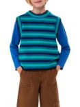 Whistles Kids' Leila Wool Blend Knit Stripe Tank Top, Multi