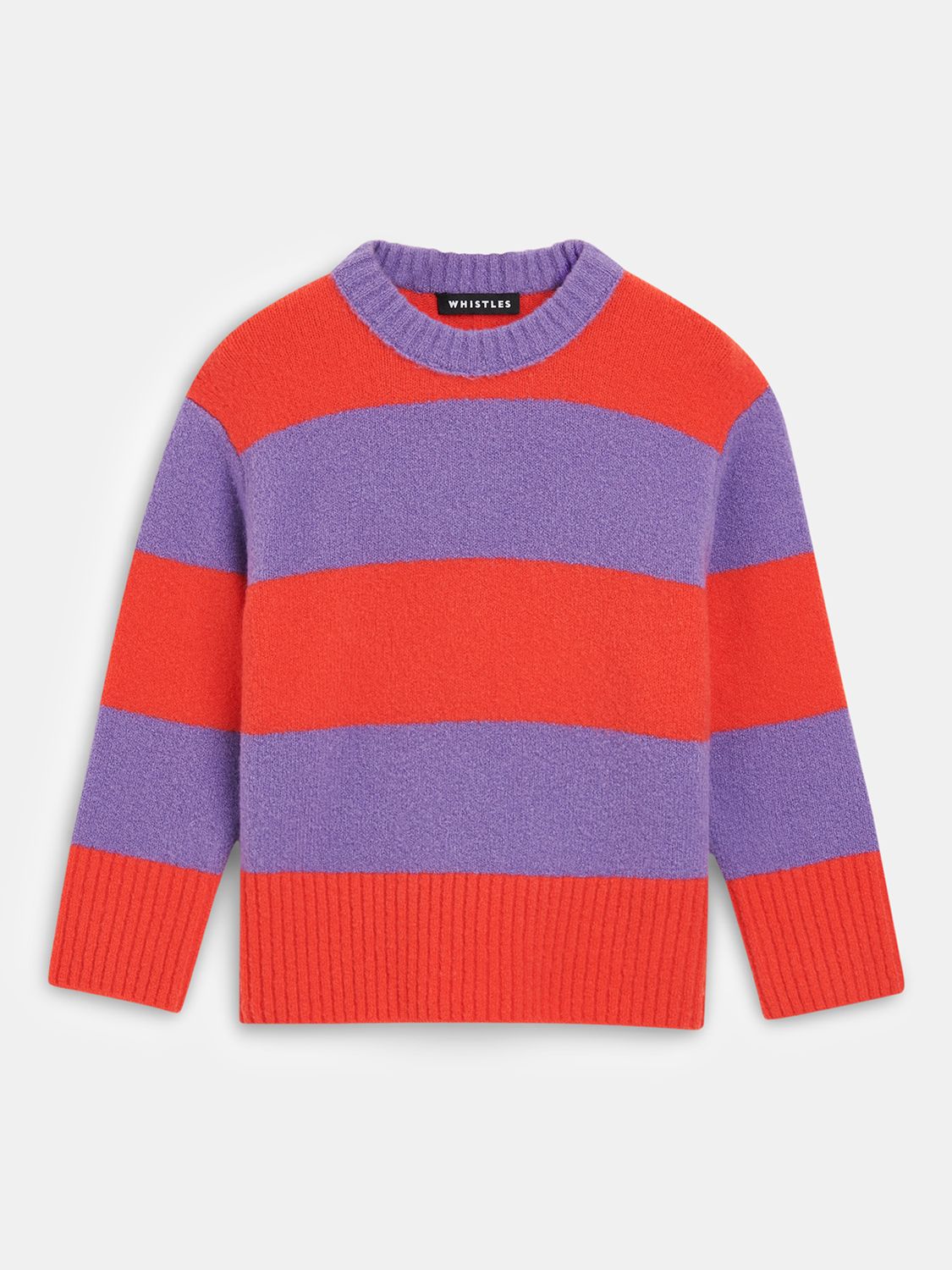 Buy Whistles Kids' Stripe Wool Blend Knitted Jumper, Multi Online at johnlewis.com