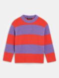 Whistles Kids' Stripe Wool Blend Knitted Jumper, Multi