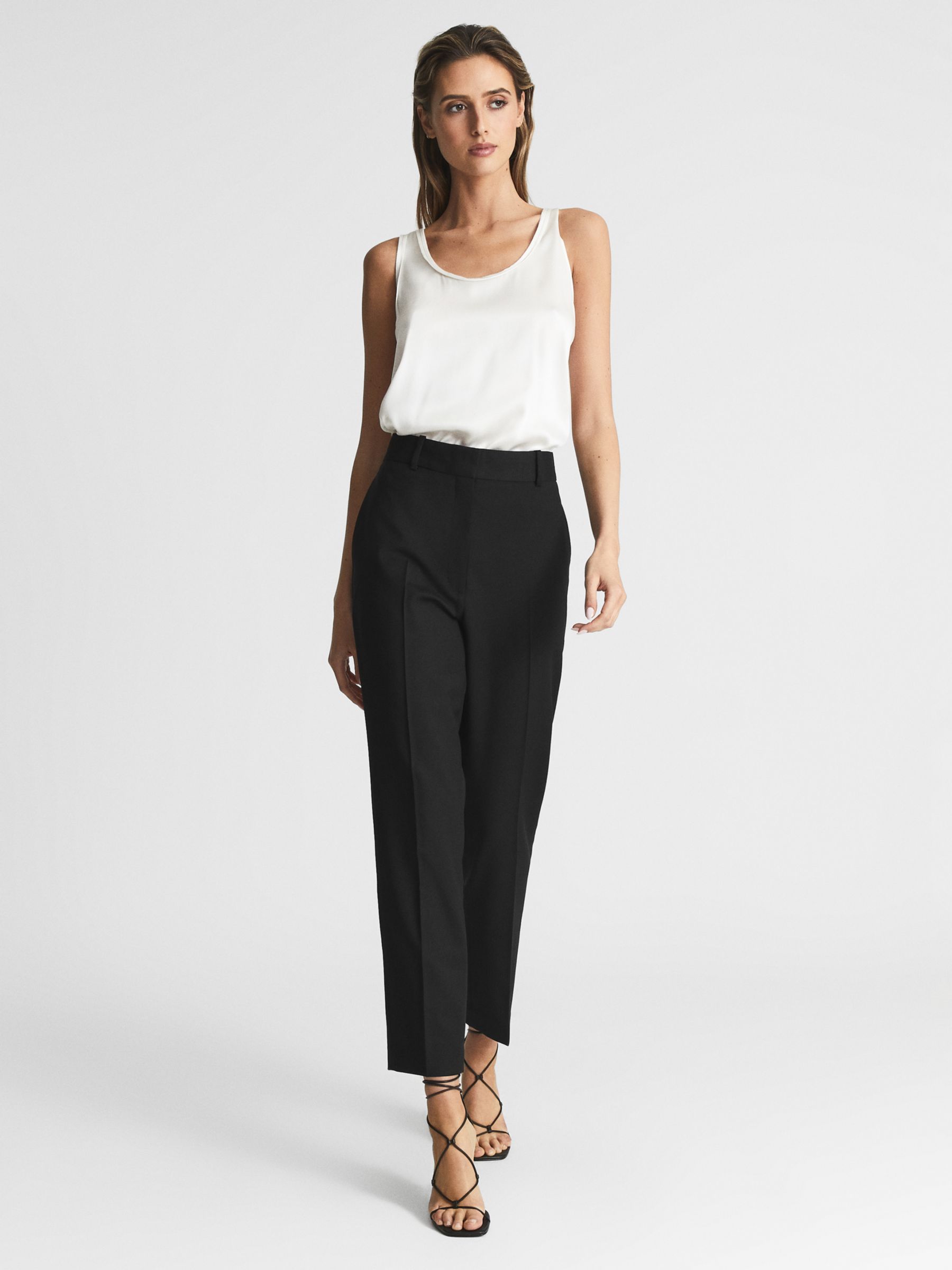 Buy Reiss Petite Haisley Wool Blend Tapered Trousers Online at johnlewis.com