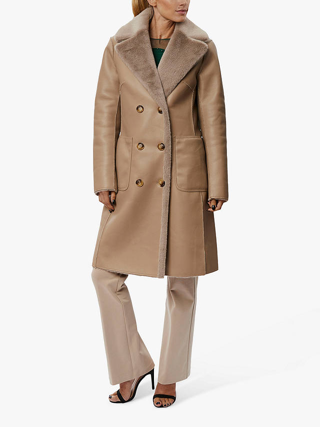 James Lakeland Luxury Collection Reversible Coat, Beige