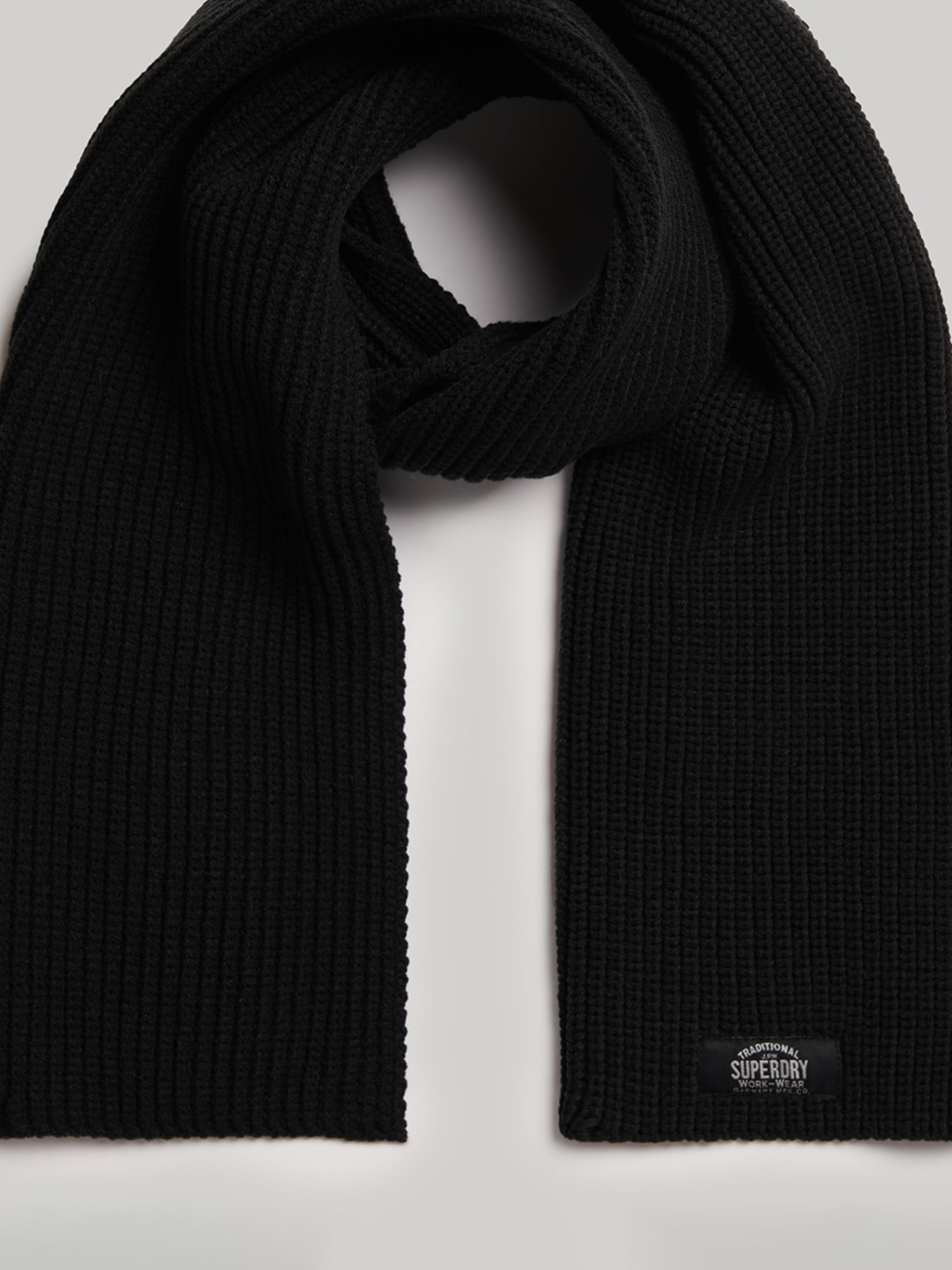 Superdry Classic Knit Scarf at John Lewis & Partners