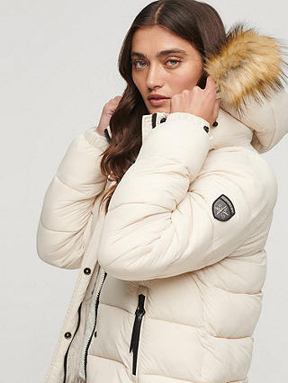 Superdry Faux Fur Hooded Puffer Jacket