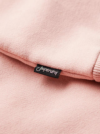 Superdry Embossed Vintage Logo Hoodie, Vintage Blush Pink