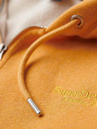 Superdry Essential Logo Zip Hoodie, Ochre Yellow Marl
