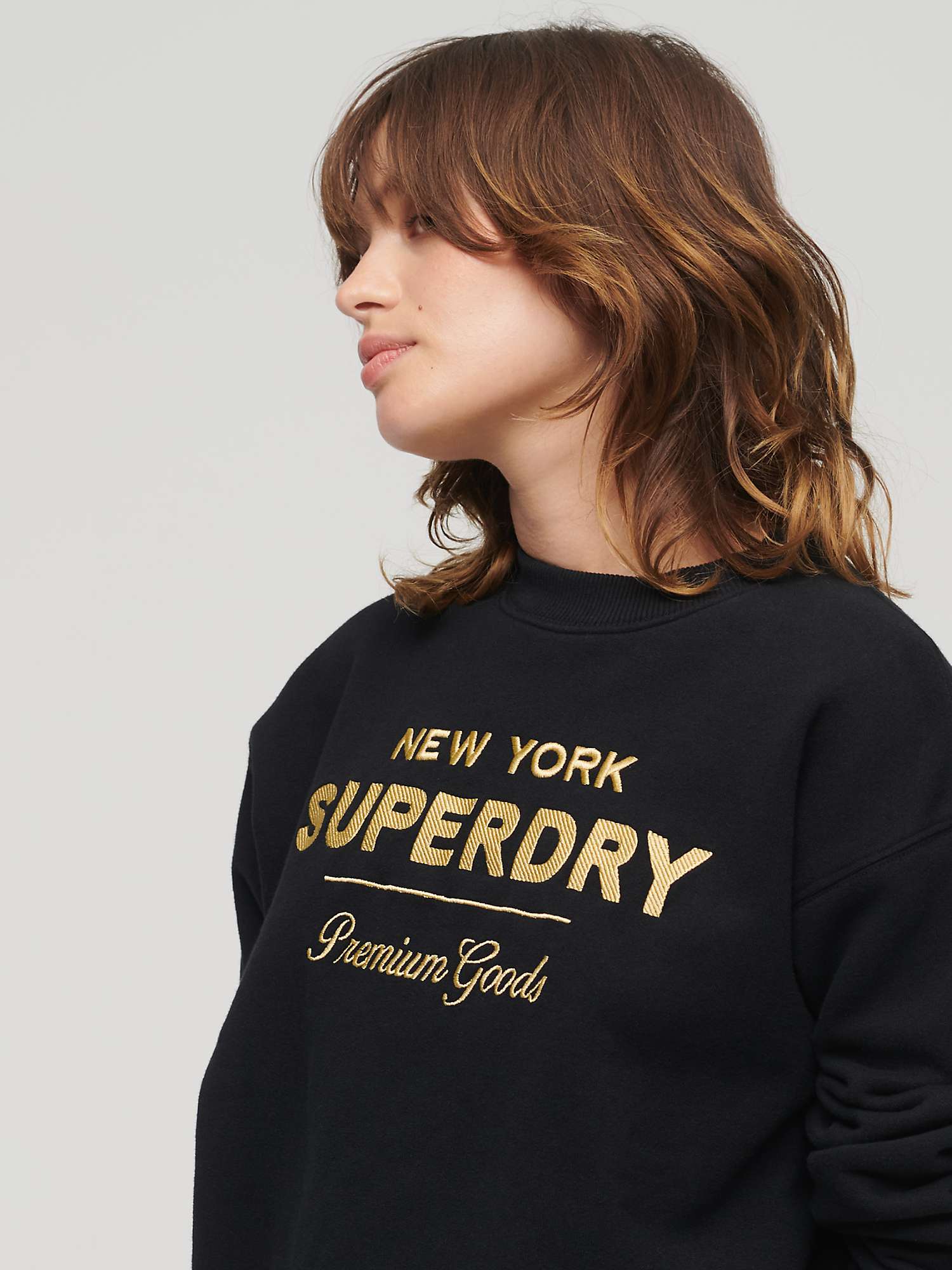 Buy Superdry Luxe Metallic Logo Sweatshirt Online at johnlewis.com