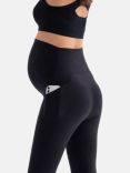 Seraphine Yelena Bump & Back Support Maternity Leggings, Black