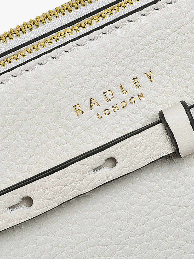 Radley Dukes Place Leather Cross Body Bag, Chalk