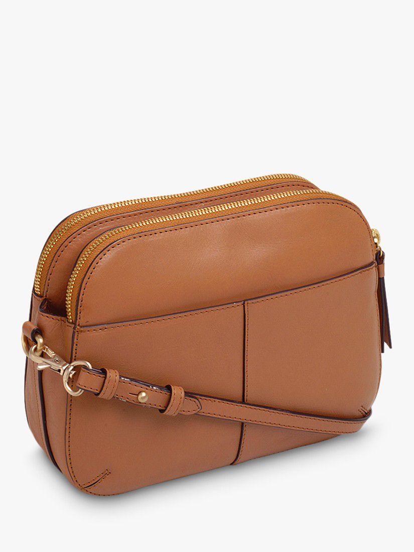 Radley Dukes Place Leather Cross Body Bag, Dark Butter, One size