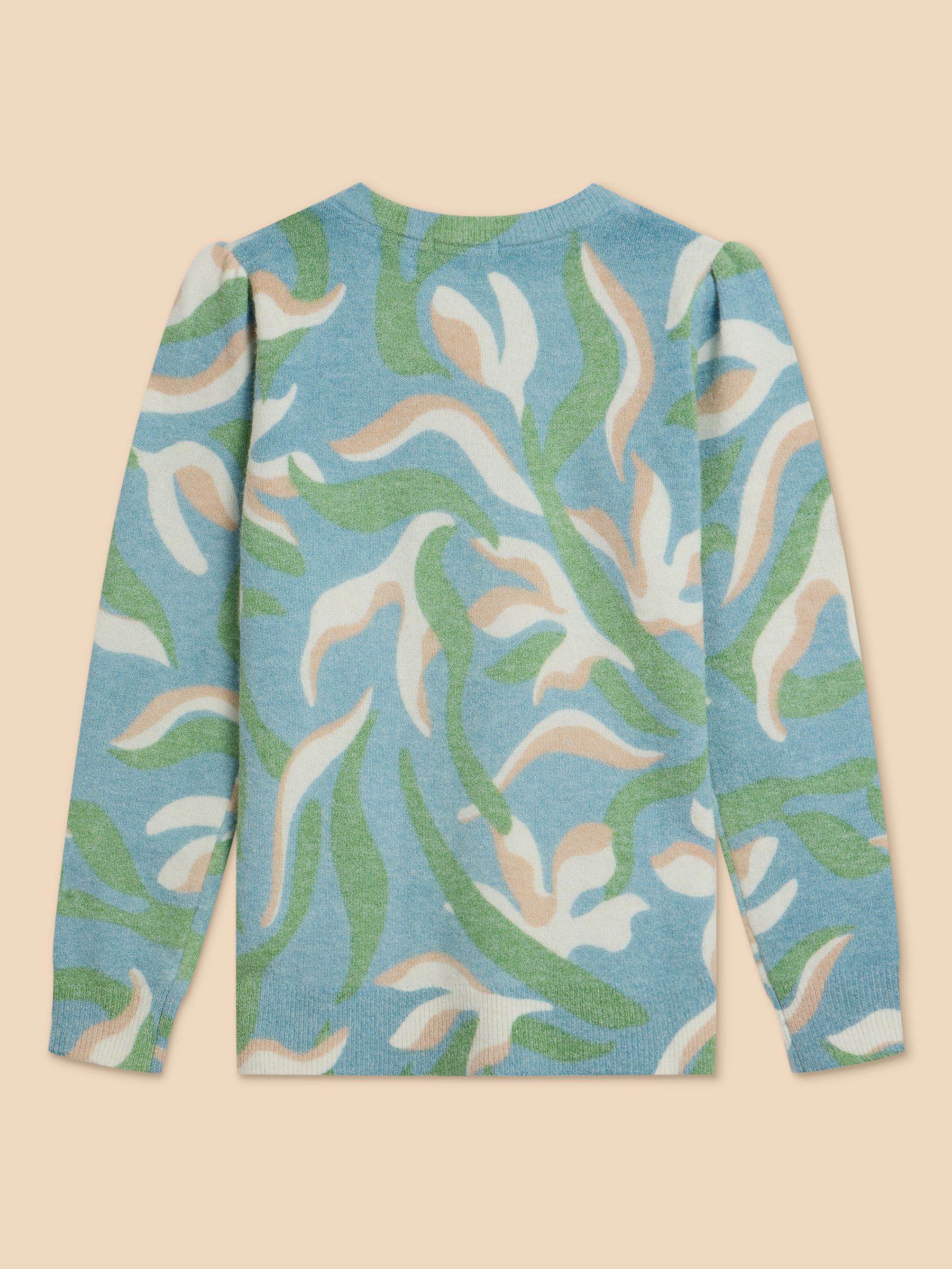 Buy White Stuff Julie Floral Jumper, Blue Online at johnlewis.com