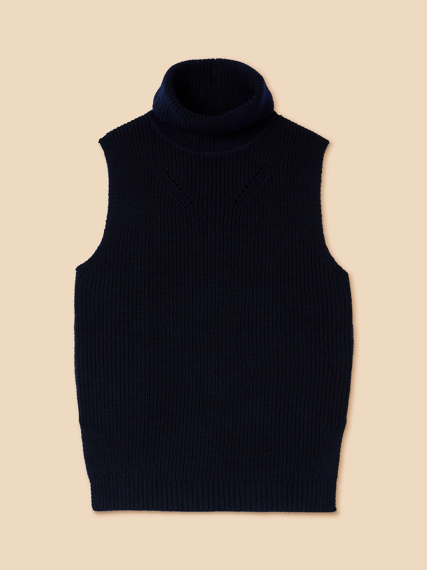 Buy White Stuff Trixie High Neck Tabard, Navy Online at johnlewis.com