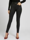 GUESS Shape Up High-Rise Denim Jeans, Black