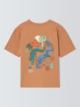 John Lewis Kids' Crocodile Graphic T-Shirt, Apple Cinnamon