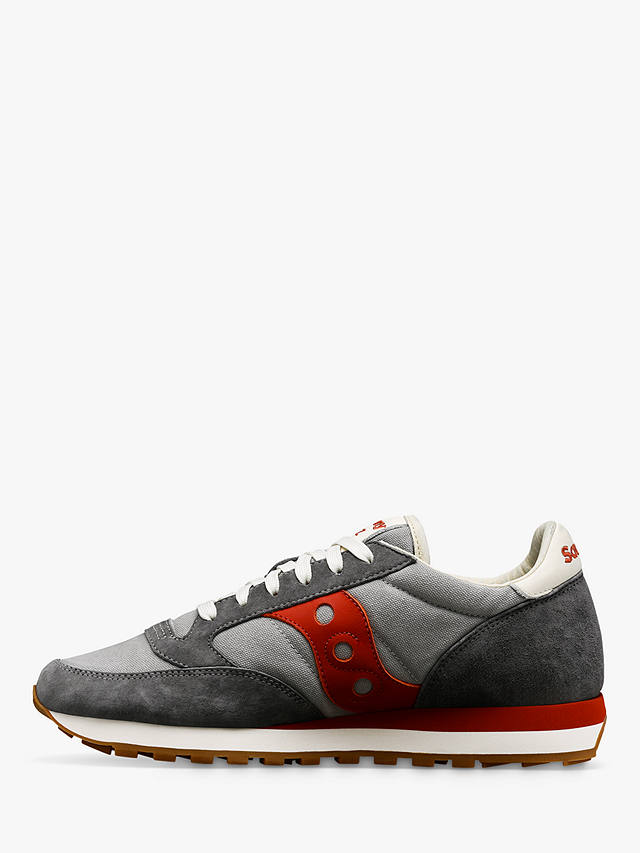 Saucony Jazz Original Lace Up Trainers, Grey/Red