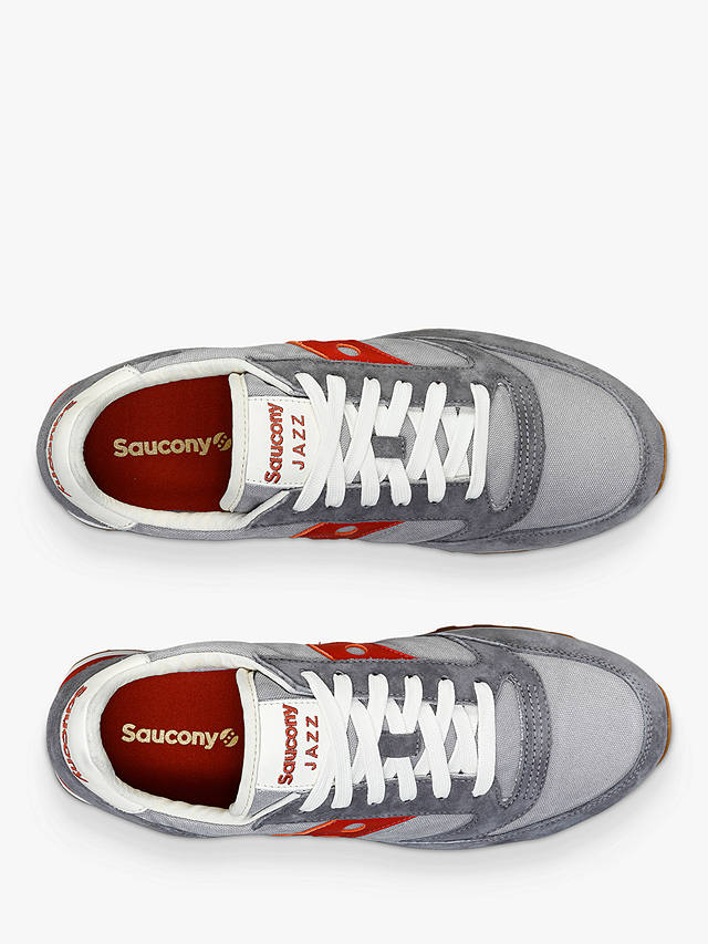 Saucony Jazz Original Lace Up Trainers, Grey/Red