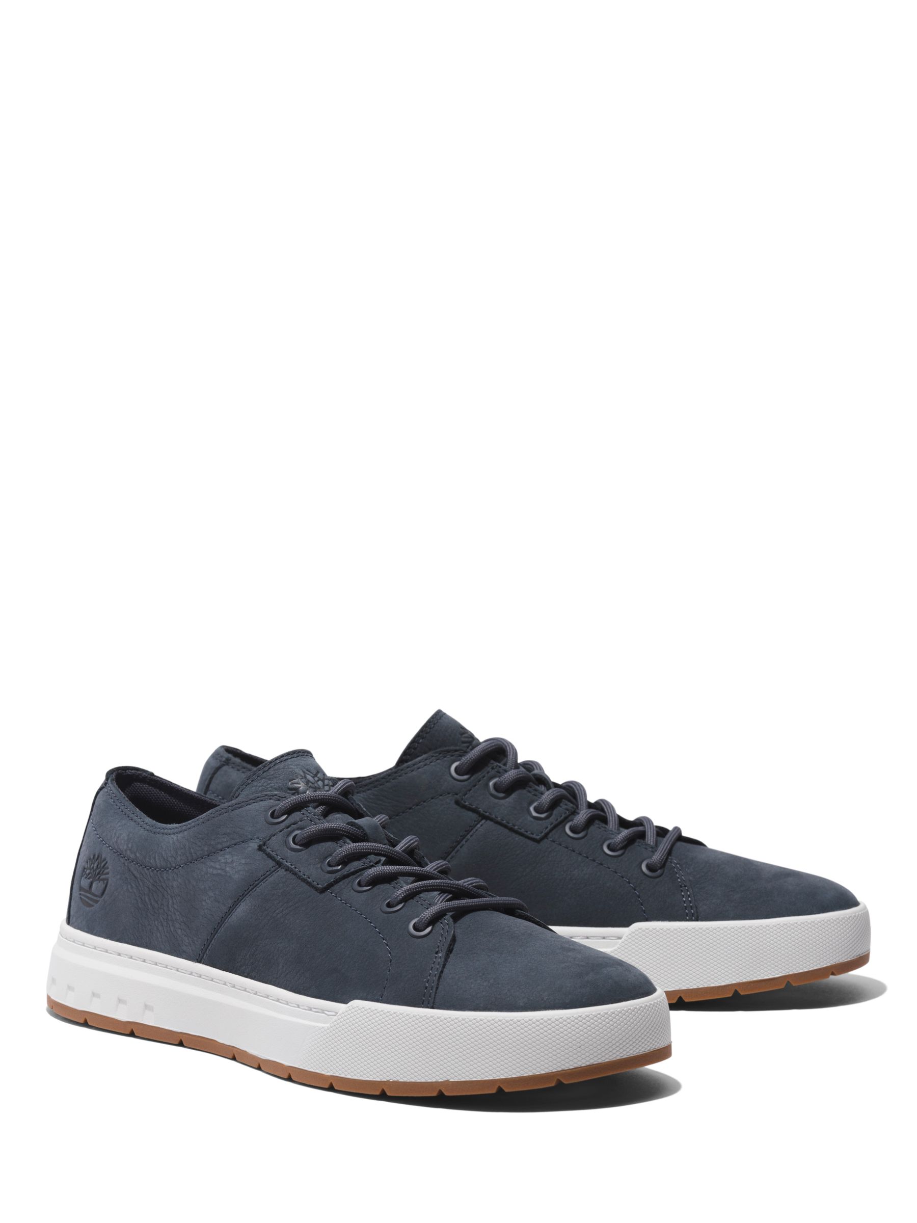 Timberland Maple Grove Low Top Leather Trainers, Navy, 8