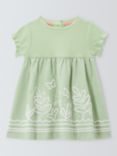 John Lewis Baby Embroidered Floral Half and Half Dress, Multi