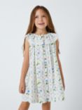 John Lewis Kids' Floral Sleeveless Dress, Gardenia, Gardenia