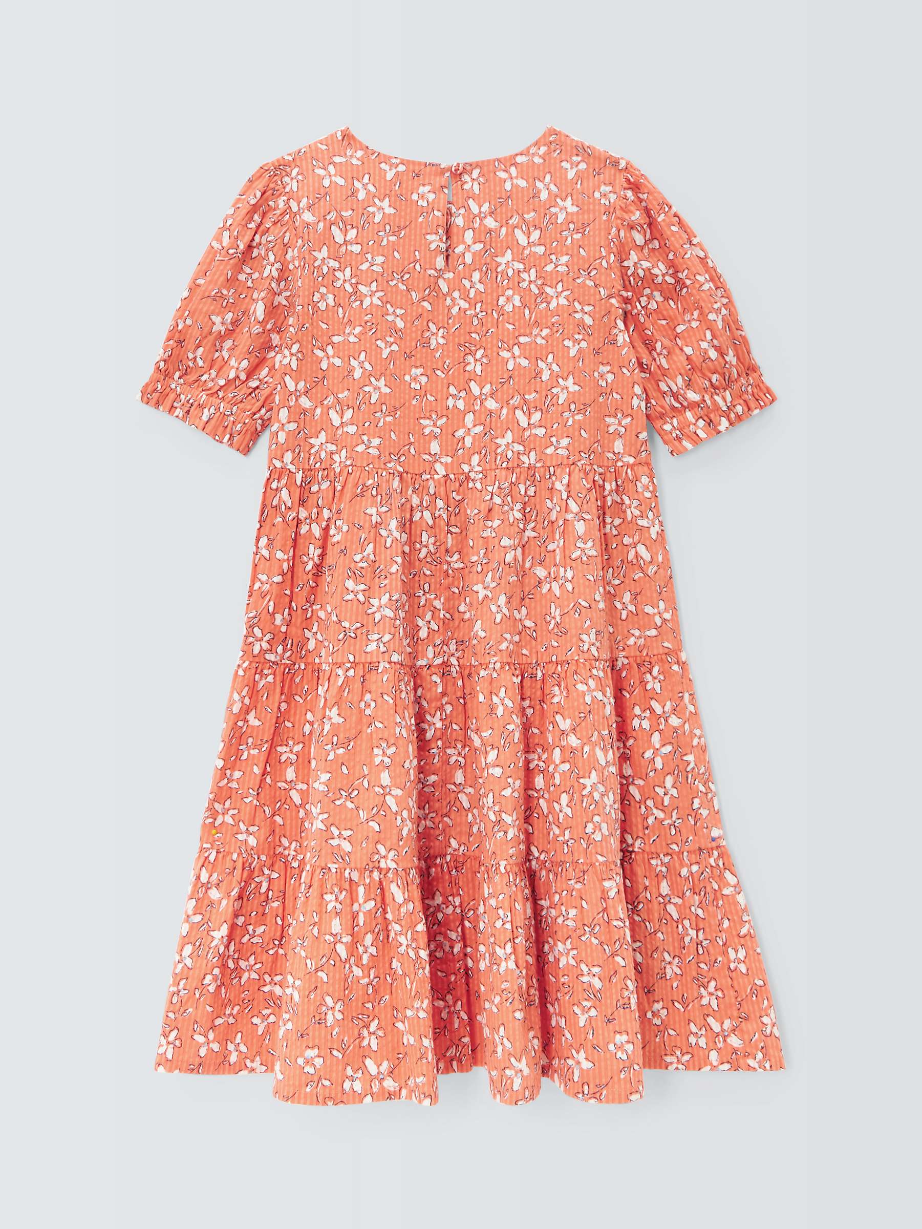 Buy John Lewis Kids' Ditsy Floral Tiered Dress, Mauve Online at johnlewis.com