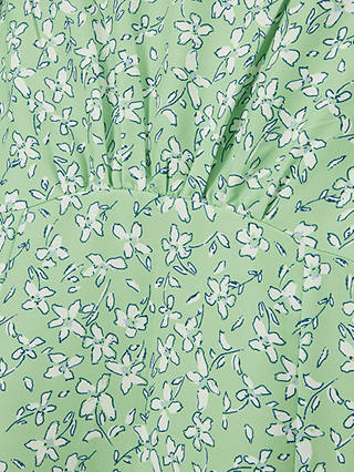 John Lewis Kids' Floral Flutter Sleeve, Green