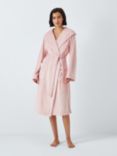 John Lewis Jemma Micro Rib Dressing Gown, Pink