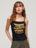 Superdry Retro Rocker Graphic Rib Cami Top