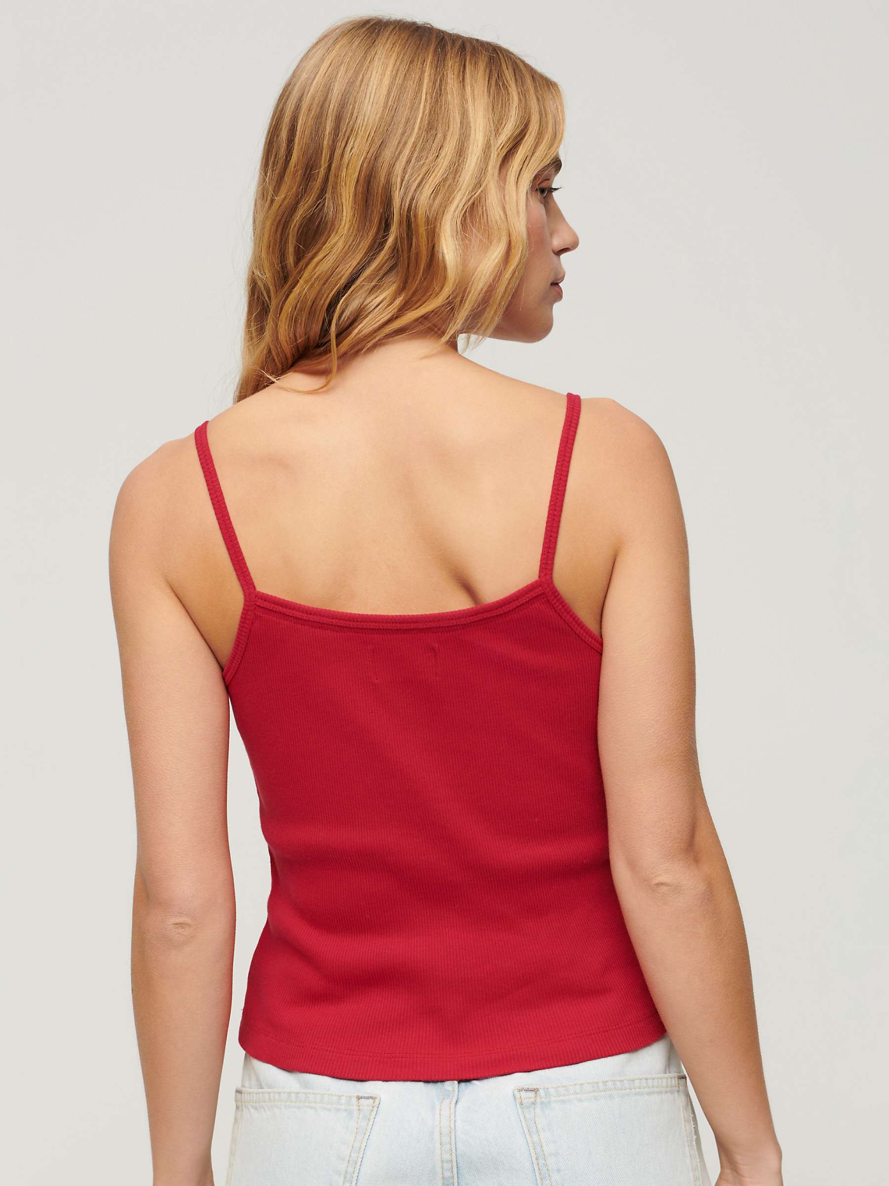Buy Superdry Athletic College Graphic Rib Cami Top Online at johnlewis.com