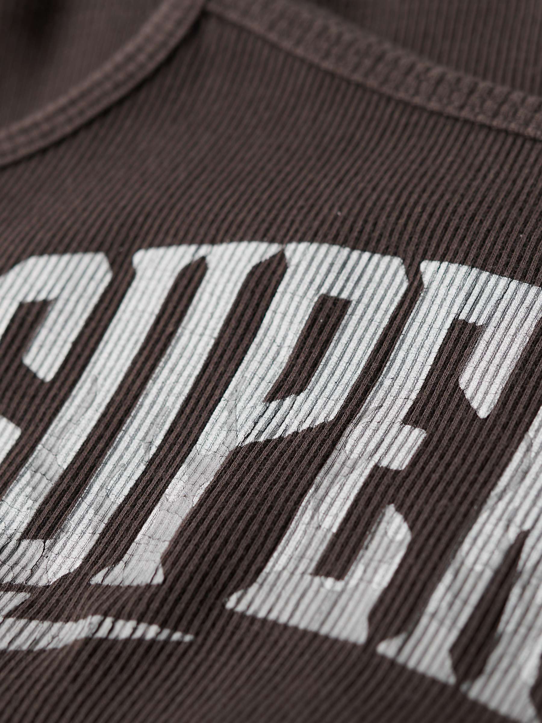 Buy Superdry Retro Rocker Graphic Rib Cami Top Online at johnlewis.com