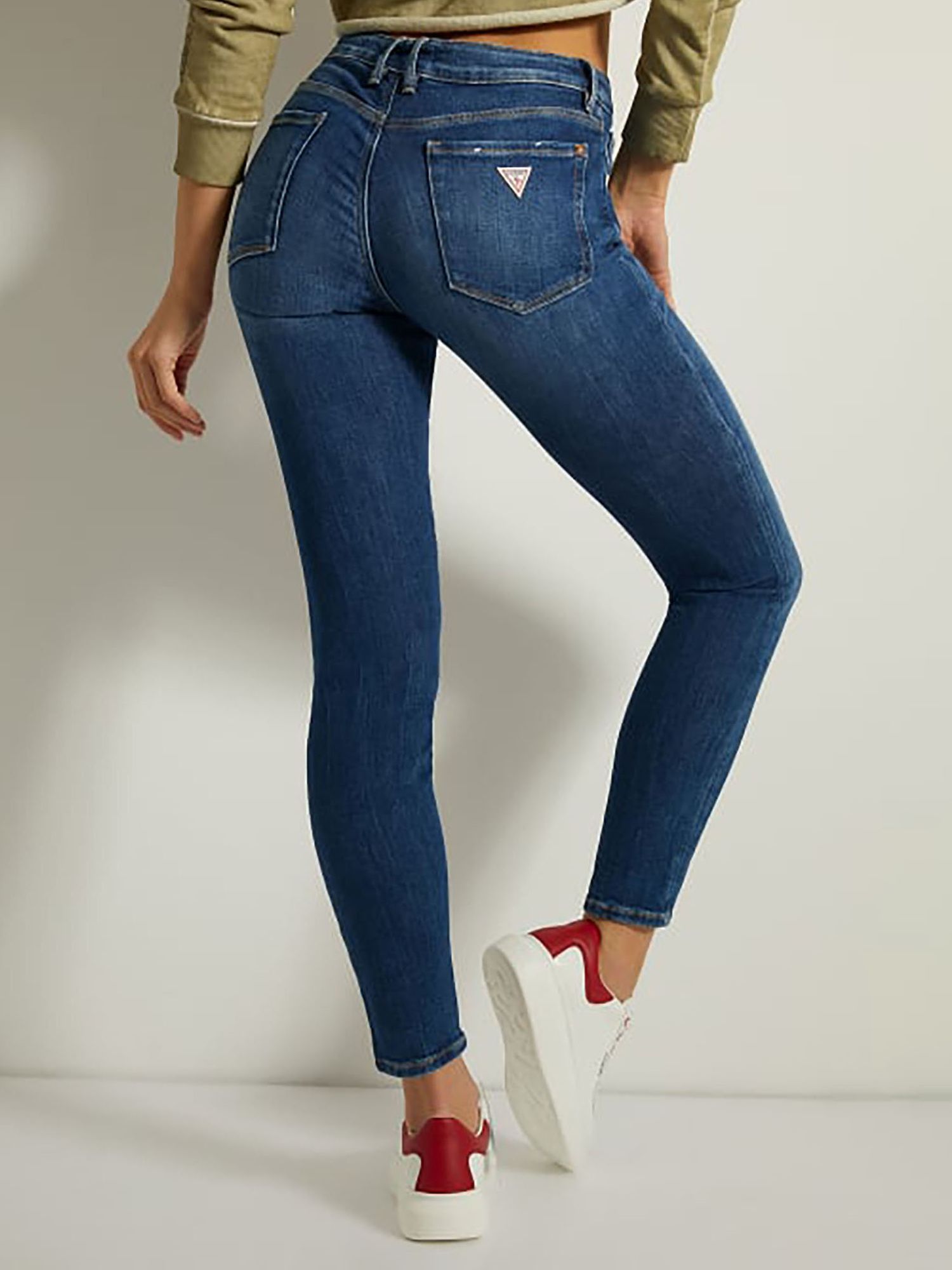 GUESS Annette Skinny Fit Denim Jeans, Carrie Mid, W29/L30
