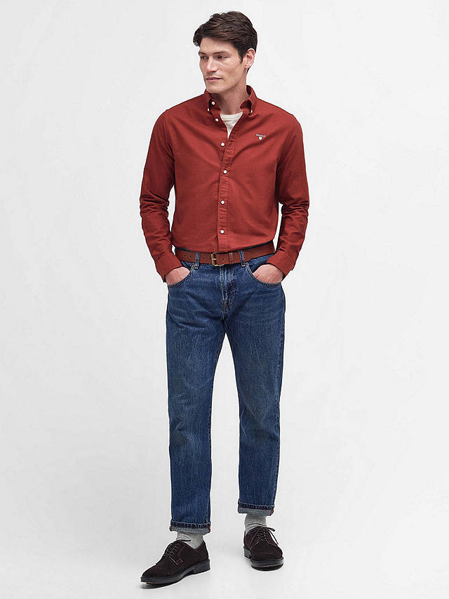 Barbour Tailored Fit Oxford Shirt, Red