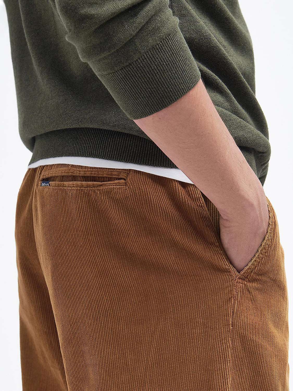 Buy Barbour Spedwell  Cotton Corduroy Trousers, Cinnamon Online at johnlewis.com