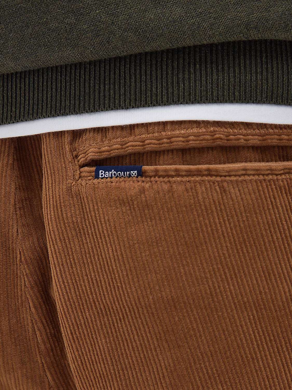 Buy Barbour Spedwell  Cotton Corduroy Trousers, Cinnamon Online at johnlewis.com