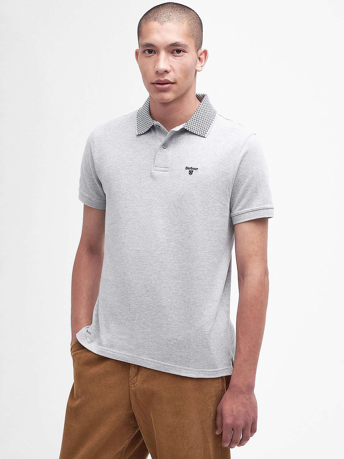 Buy Barbour Bothain Polo Shirt, Grey Online at johnlewis.com
