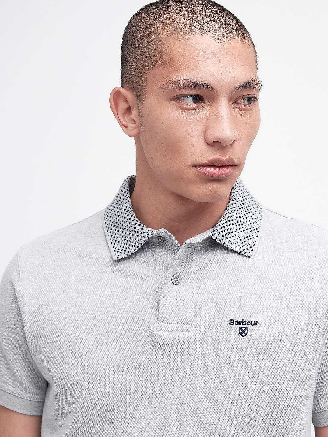 Buy Barbour Bothain Polo Shirt, Grey Online at johnlewis.com