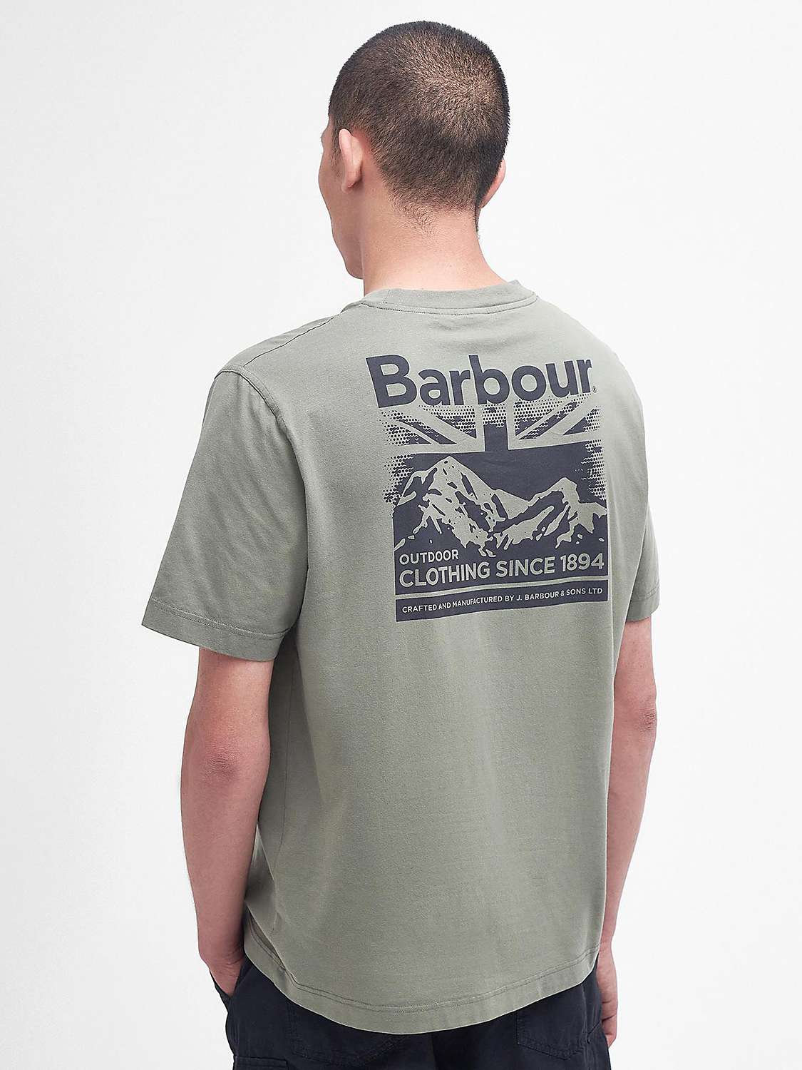 Buy Barbour Catterick T-Shirt, Dusty Olive Online at johnlewis.com