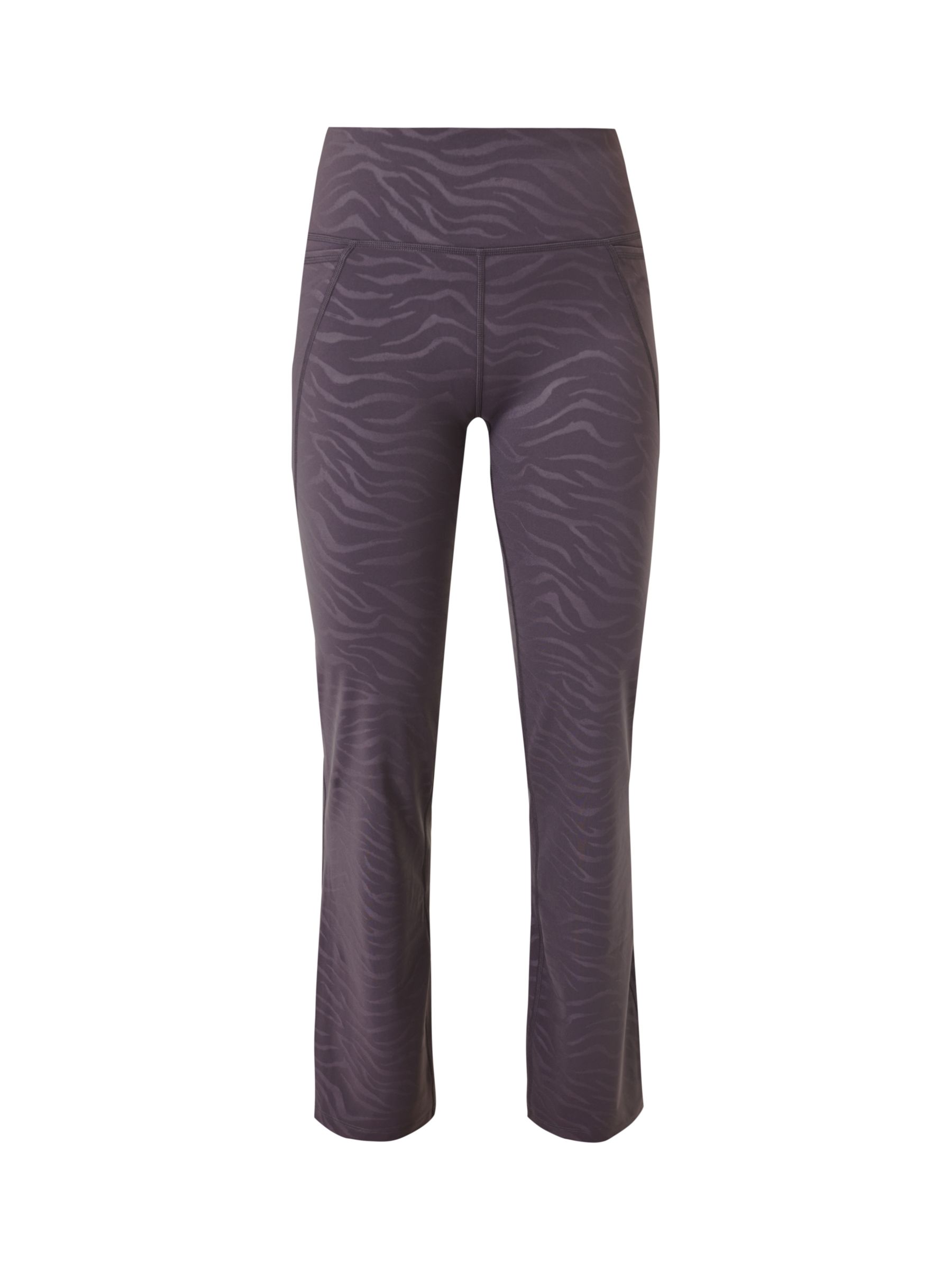 Buy Sweaty Betty Power 30" Embossed Gym Boot Cut Trousers, Urban Grey Tiger Print Online at johnlewis.com