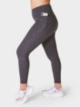 Sweaty Betty Power 7/8 Embossed Gym Leggings, Urban Grey Tiger