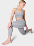 Sweaty Betty Super Soft 7/8 Yoga Leggings, Neutral Flow Grey