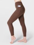 Sweaty Betty Super Soft 7/8 Yoga Leggings, Walnut Brown