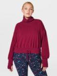 Sweaty Betty Melody Luxe Fleece Jumper, Vamp Red