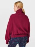 Sweaty Betty Melody Luxe Fleece Jumper, Vamp Red