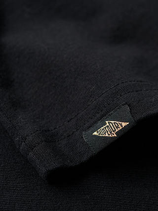 Superdry Cotton Lo-Fi Rock T-Shirt, Jet Black