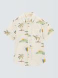 John Lewis Kids' Hawaiian Print Short Sleeve Shirt, Multi