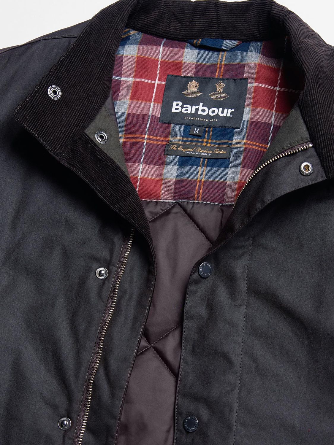 Barbour Bedale Wax Jacket, Rustic at John Lewis & Partners