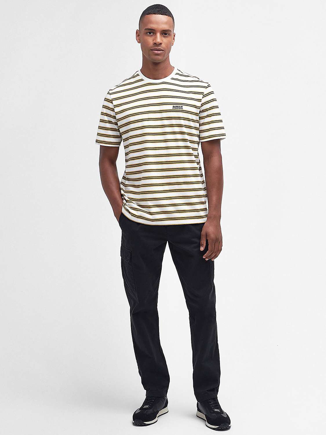 Buy Barbour International Cage T-Shirt, White/Multi Online at johnlewis.com