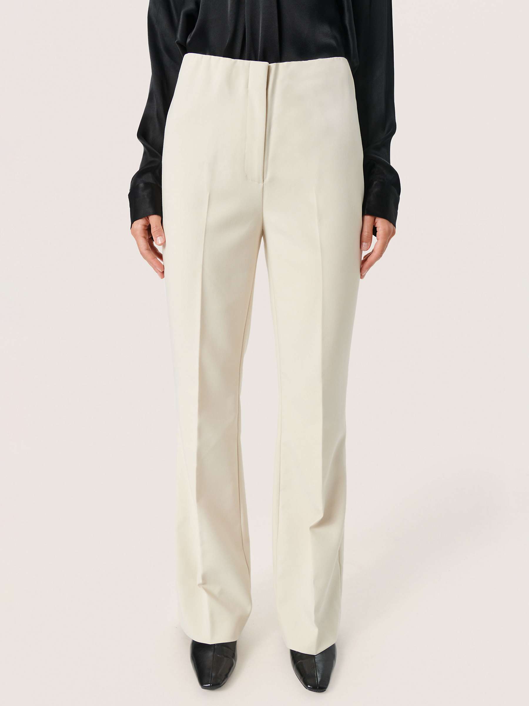 Buy Soaked In Luxury Corrine Stretch Trousers, Sandshell Online at johnlewis.com