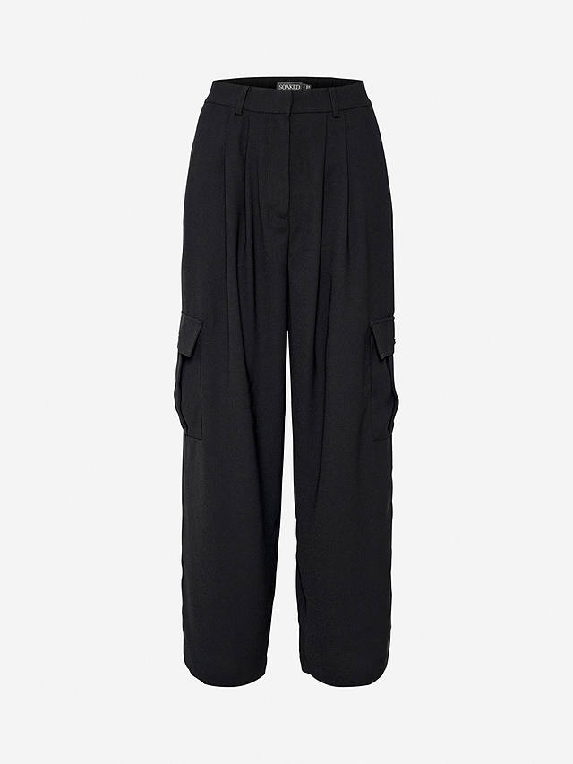 Soaked In Luxury Shirley Tailored Trousers, Black
