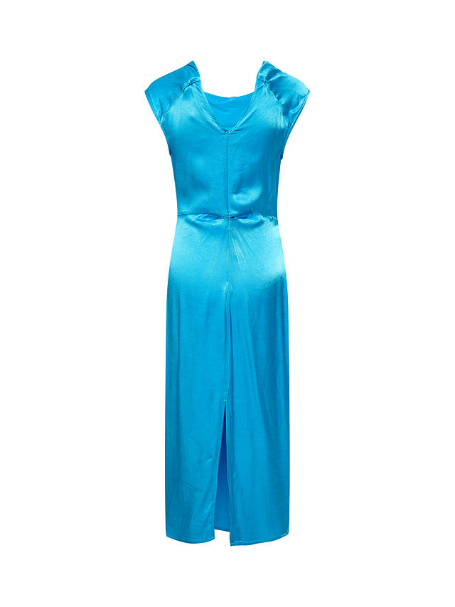 Soaked In Luxury Seleena Short Sleeve Maxi Dress, Malibu Blue