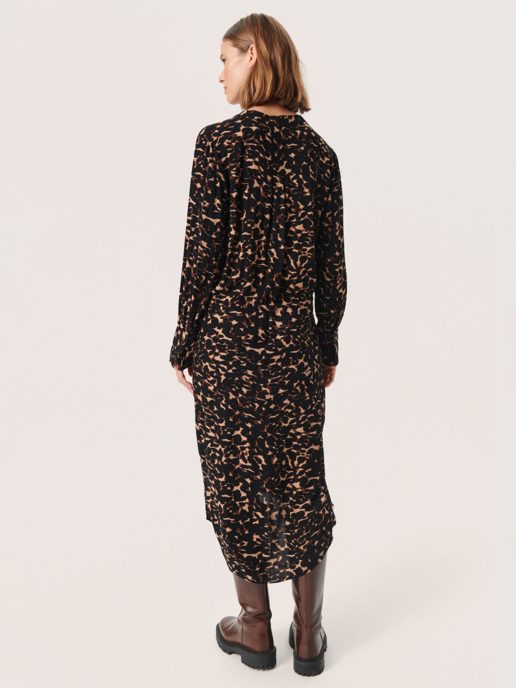 Buy Soaked In Luxury Zaya Printed Dress, Tigers Eye Leaf Online at johnlewis.com