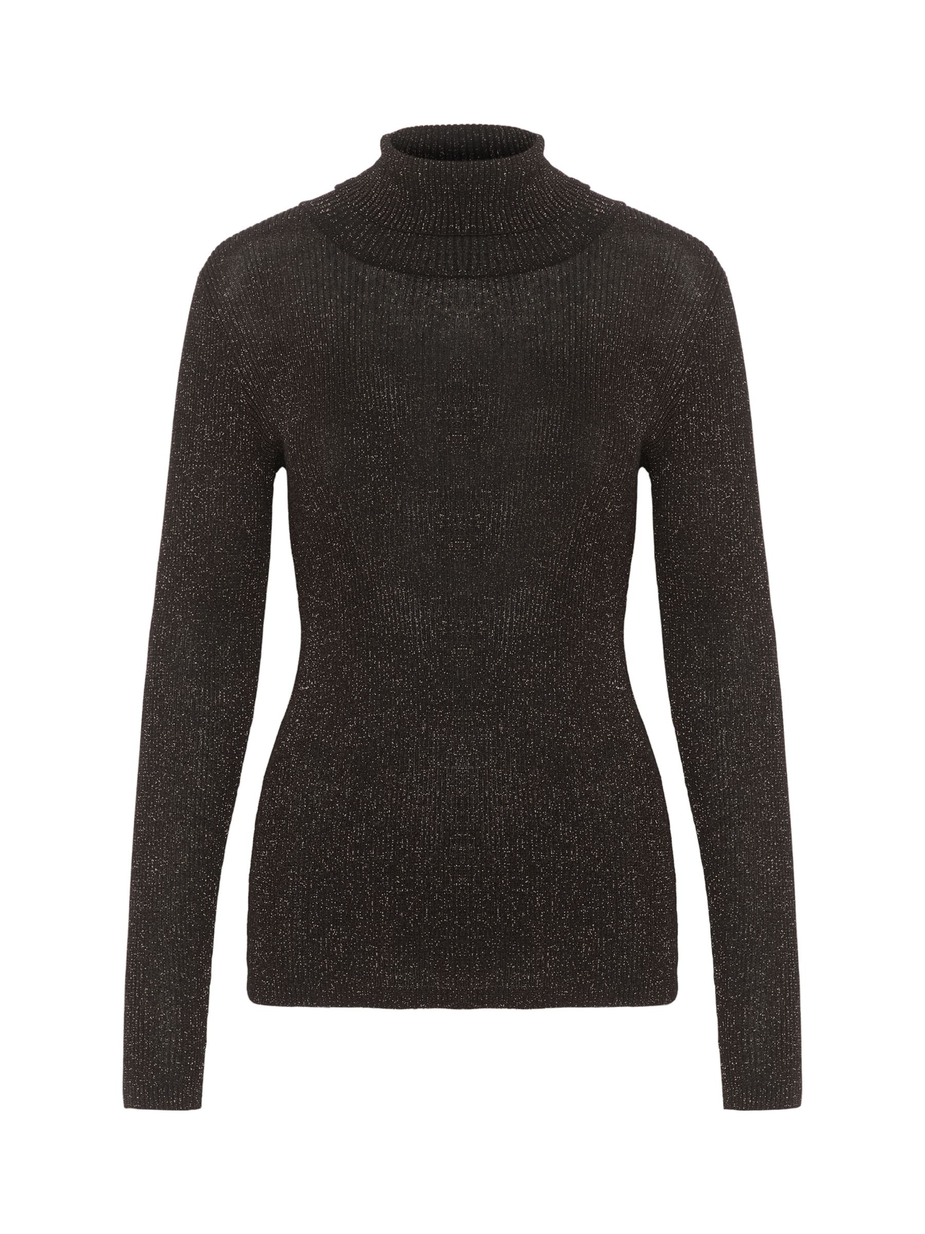 Soaked In Luxury Carina Metallic Knit Slim Fit Pullover Jumper